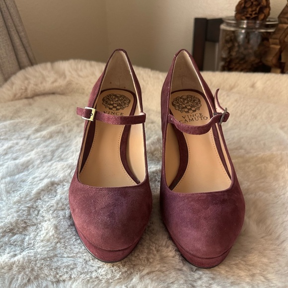 Vince Camuto Shoes - Vince Camuto Women's Burgundy Suede Heels